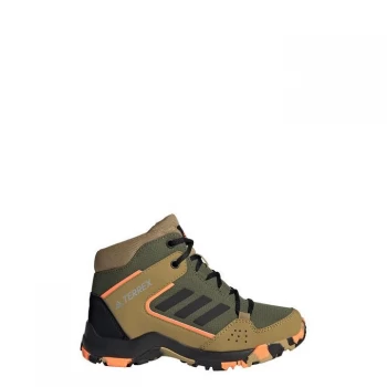 Image of adidas Terrex Hyperhiker Hiking Shoes Kids - Wild Pine / Core Black / Screa