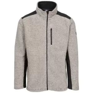 Image of Trespass Mens Farantino Fleece Jacket (L) (Truffle Brown Stripe)