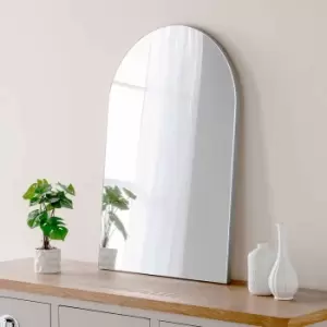 Image of Yearn Mirrors Yearn Minimal Arch Mirror Silver 75 X 50cm