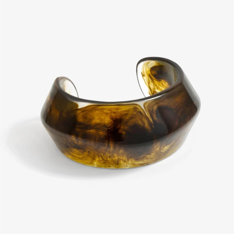Image of Jon Richard Green Resin Cuff Bangle Green