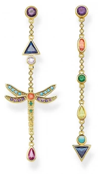 Image of Thomas Sabo Dragonfly Earrings Gold Plated Sterling Jewellery