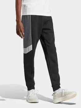 Image of adidas Sportswear Essentials Colourblock Joggers - Black/Grey, Size S, Men