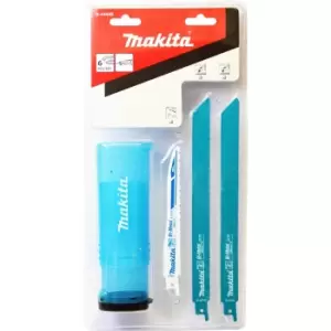 Image of Makita 6 Piece Metal Cutting Reciprocating Sabre Saw Blade Set