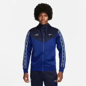 Image of Nike Sportswear Repeat Mens Full-Zip Hoodie - Blue
