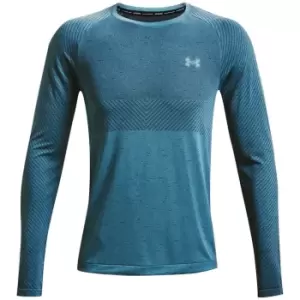 Image of Under Armour Seamless Run Long Sleeve Top Mens - Blue