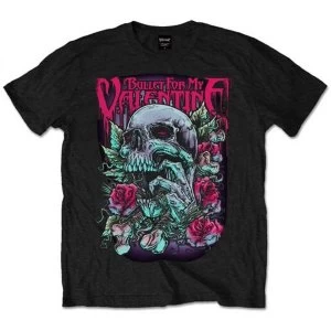 Image of Bullet For My Valentine Skull Red Eyes' Mens X-Large T-Shirt - Black