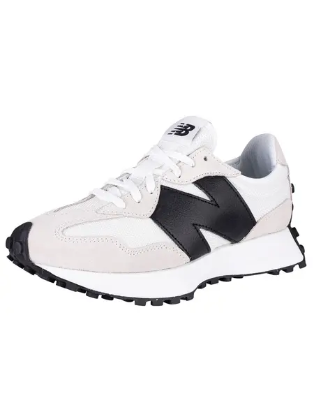 Image of New Balance 327 Suede Trainers White/Black 4 UK
