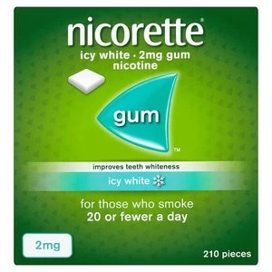 Image of Nicorette 2mg Icy White Gum 210x Pieces