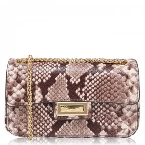 Image of DKNY Jojo Snake Small Fold Over Cross Body Bag - Natural NAT