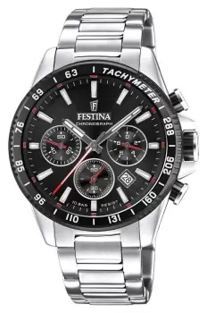 Image of Festina F20560/6 Chronograph Black Dial Stainless Steel Watch