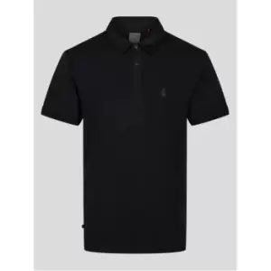 Image of Luke Sport Solar Detailed Polo - Black