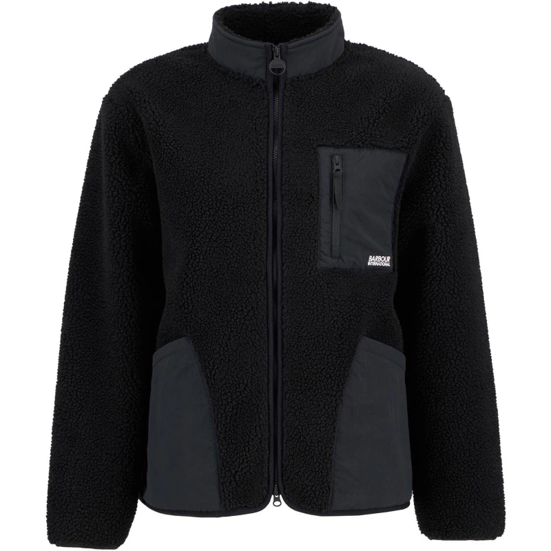 Image of Barbour International Adams Oversized Fleece - Black L