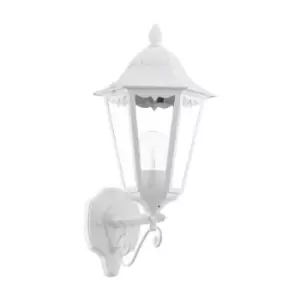 Image of Navedo - 1 Light Outdoor Wall Lantern White IP44, E27 - Eglo