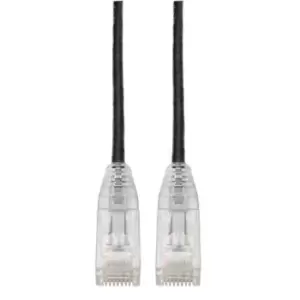 Image of Tripp Lite N201-S06-BK Cat6 Gigabit Snagless Slim UTP Ethernet Cable (RJ45 M/M) PoE Black 6 ft. (1.83 m)