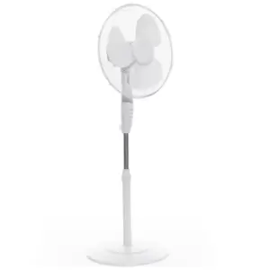 Image of Daewoo COL1568GE 16" Pedestal Fan in White 3 Speeds Round Base