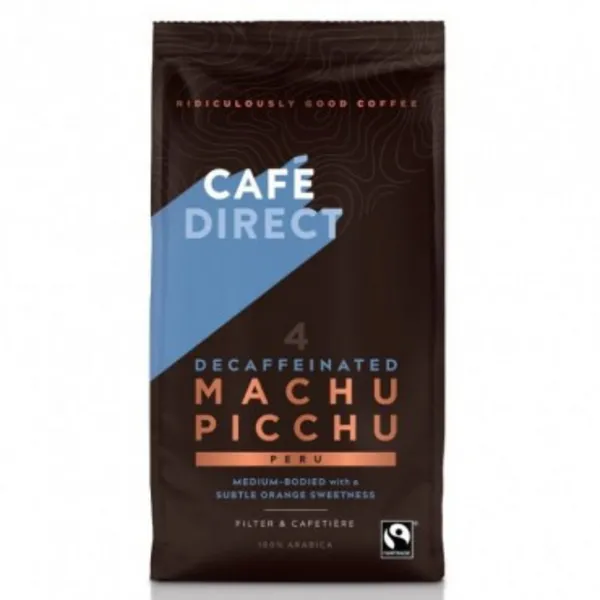 Image of Cafe Direct Decaf Machu Picchu Peru Ground Coffee 227g