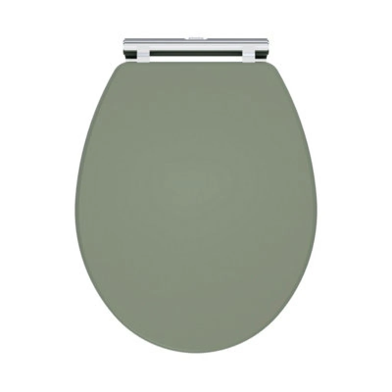 Image of Balterley Traditional Soft Close, Top Fix Wooden Toilet Seat (Suitable for Kinston Balterley Toilets) - Satin Green Green