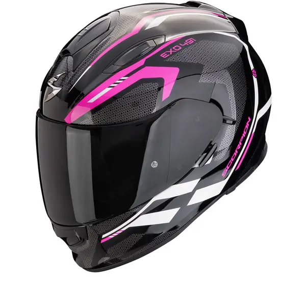 Image of Scorpion EXO-491 Kripta Black-Pink-White Full Face Helmet Size M