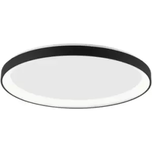 Image of Merano - Aurora 38cm Integrated LED Semi Flush Light Sandy White Aluminium LED 38W 2280Lm 3000K