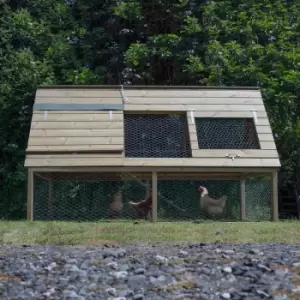 Image of 8'6 x 4'8 Forest Hedgerow Wooden Raised Large Chicken Coop (2.58m x 1.41m)