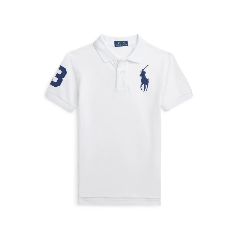 Image of Polo Ralph Lauren Kids Short Sleeve Rugby Shirt White male 7Y/S