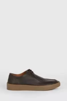 Image of Dark Brown Lace Up Derby Trainers