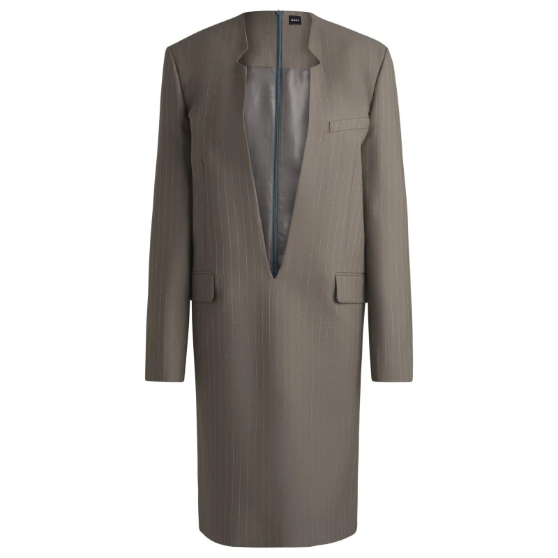 Image of Boss Womens Davee T-Shirt Dress Open Grey female 4 (XXS)