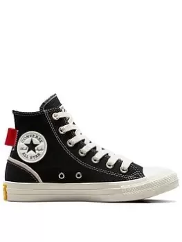 Image of Converse Chuck Taylor All Star Cotton Hi, Black, Size 5, Women
