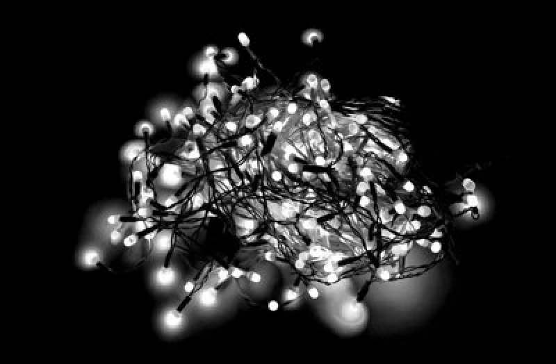 Image of Shatchi 750 Cool White Compact Leds Green Cable With 8 Effects Multifunction Auto Memory Christmas