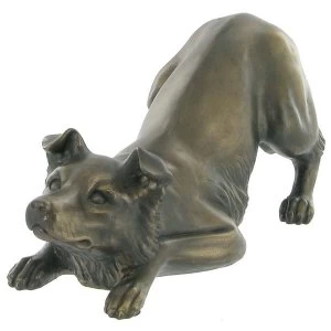 Image of Collie Round Up a Herd Cold Cast Bronze Sculpture 8cm
