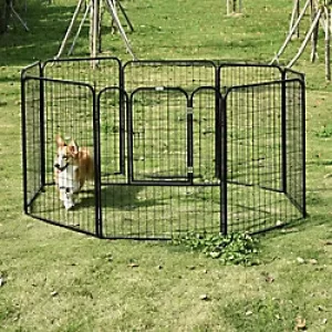Image of PawHut Heavy Duty Pet Playpen 80 x 100 cm