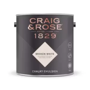 Image of Craig & Rose Chalky Emulsion Broken White - 5L