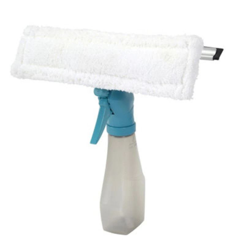 Image of JVL Car Care Cleaning Range 3 in 1 Microfibre Window Cleaner with Spray Bottle White