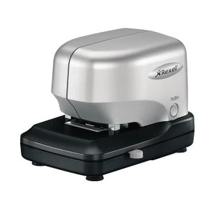 Image of Rexel Stella 30 Half Strip Cartridge Stapler Silver/Black