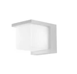 Image of NISMO Outdoor LED Modern Wall Light White, IP54 1020lm 4000K 10x10x12cm