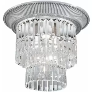 Image of MILORD CRYSTAL chrome crystal ceiling light