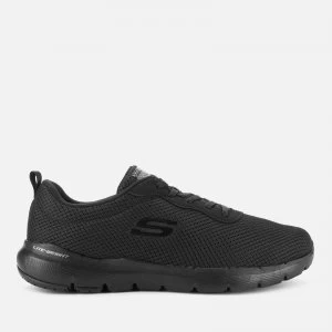 Image of Skechers Womens Flex Appeal 3.0 First Insight Running Style Trainers - Black - UK 4