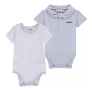 Image of Boss 2 Pack Baby Bodysuit - Blue