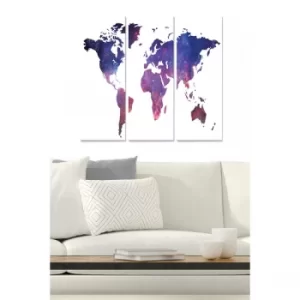 Image of MDF2150186 Multicolor Decorative MDF Painting (3 Pieces)