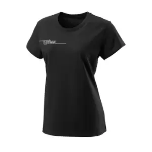 Image of Wilson Team Tech T Shirt Womens - Black