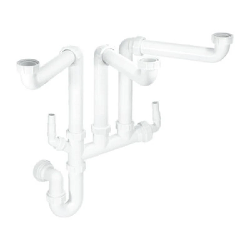 Image of Mcalpine Ssk3 Three Bowl Space Saver Plumbing Kit