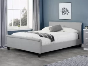 Image of Birlea Stratus 5ft King Size Grey Upholstered Fabric Bed Frame