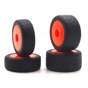 Image of Carisma Gt24B Orange Wheels/ Tyres Mounted