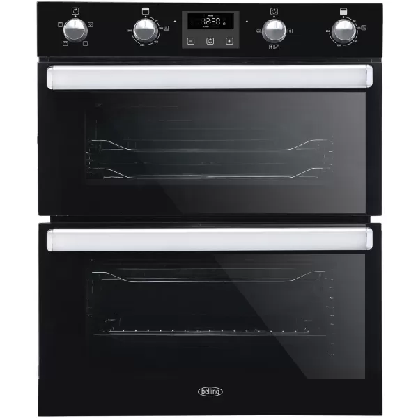 Image of Belling BI702FPCT Built Under Electric Double Oven - Black - A/A Rated