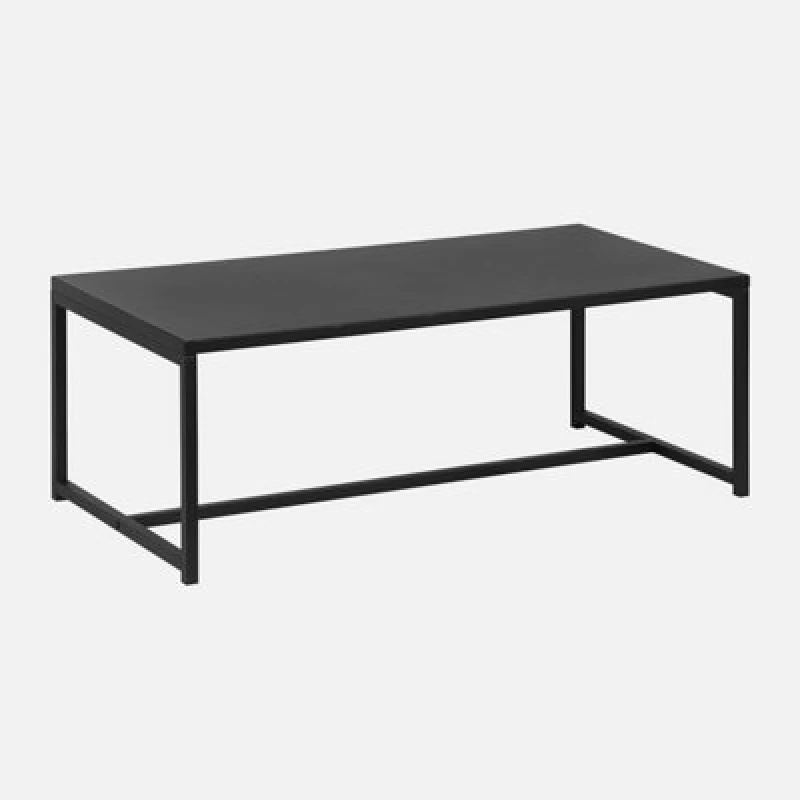 Image of sweeek Metal Coffee Table With Metal Legs Black
