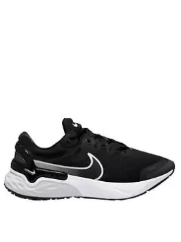Image of Nike Renew Run 3 - Black/White, Size 4, Women