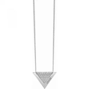 Image of Ladies Guess Rhodium Plated Revers Necklace