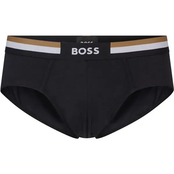 Image of Boss Hugo Boss Stripe Briefs Mens - Black M