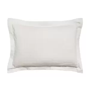 Image of Sanderson Hampton Trellis Oxford Pillowcase, White