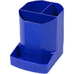 Image of Exacompta Pencil Pot 675101D Polypropylene Blue 9 x 11.1 x 12.3 cm